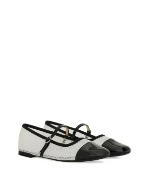 Repetto パテントトゥキャップ バレエフラット - White - サムネイル2