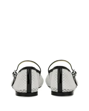 Repetto パテントトゥキャップ バレエフラット - White - サムネイル3