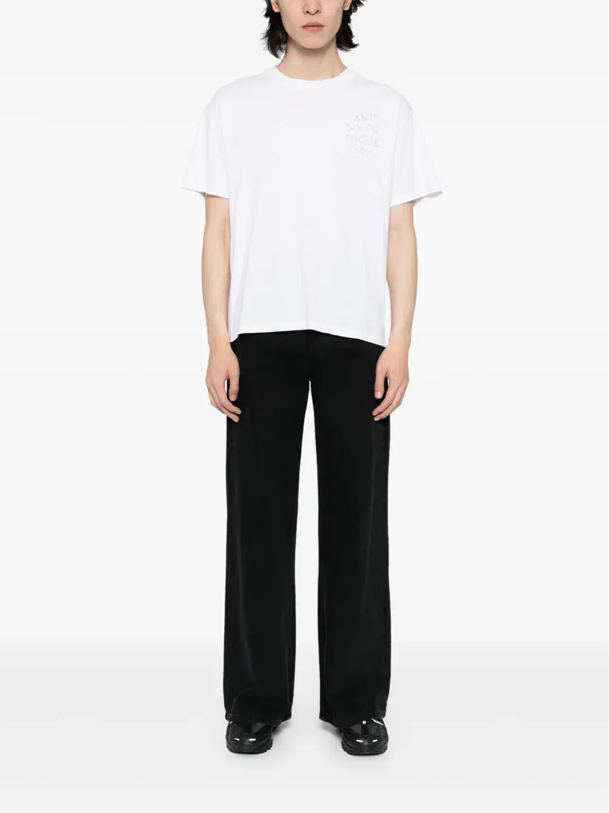 Anti Social Social Club Mind Games Rhinestone Tシャツ - 画像2