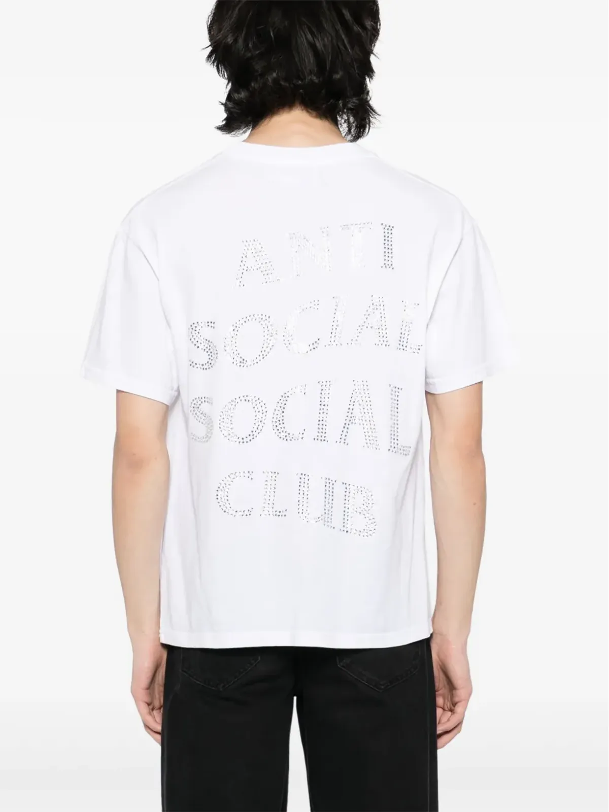 Anti Social Social Club Mind Games Rhinestone Tシャツ - 画像3