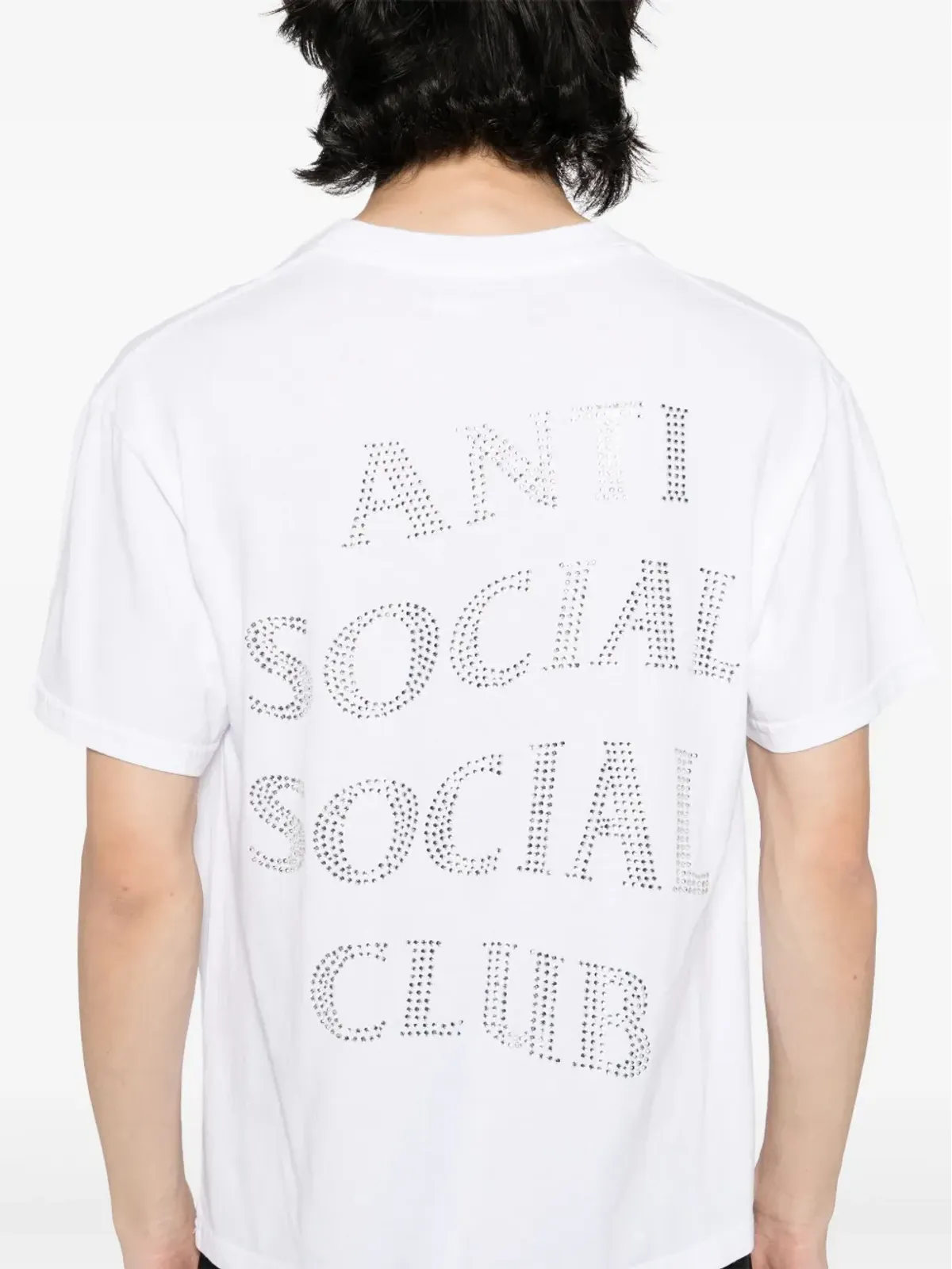 Anti Social Social Club Mind Games Rhinestone Tシャツ - 画像4