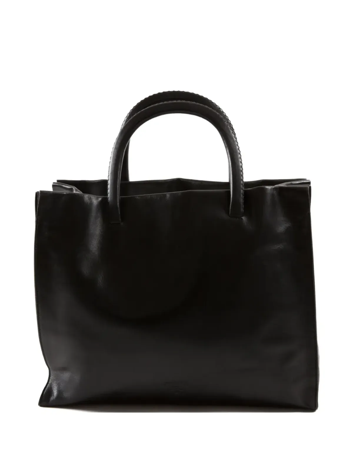 Prada ビンテージ 2005年頃 レザー ハンドバッグ ブラック - 画像1