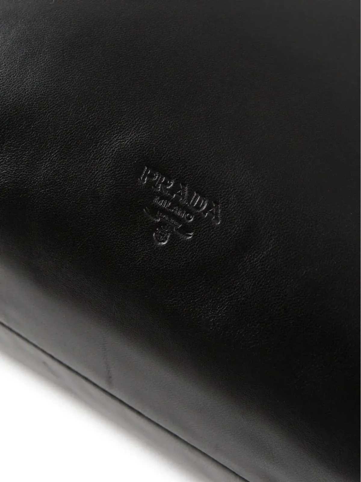 Prada ビンテージ 2005年頃 レザー ハンドバッグ ブラック - 画像5