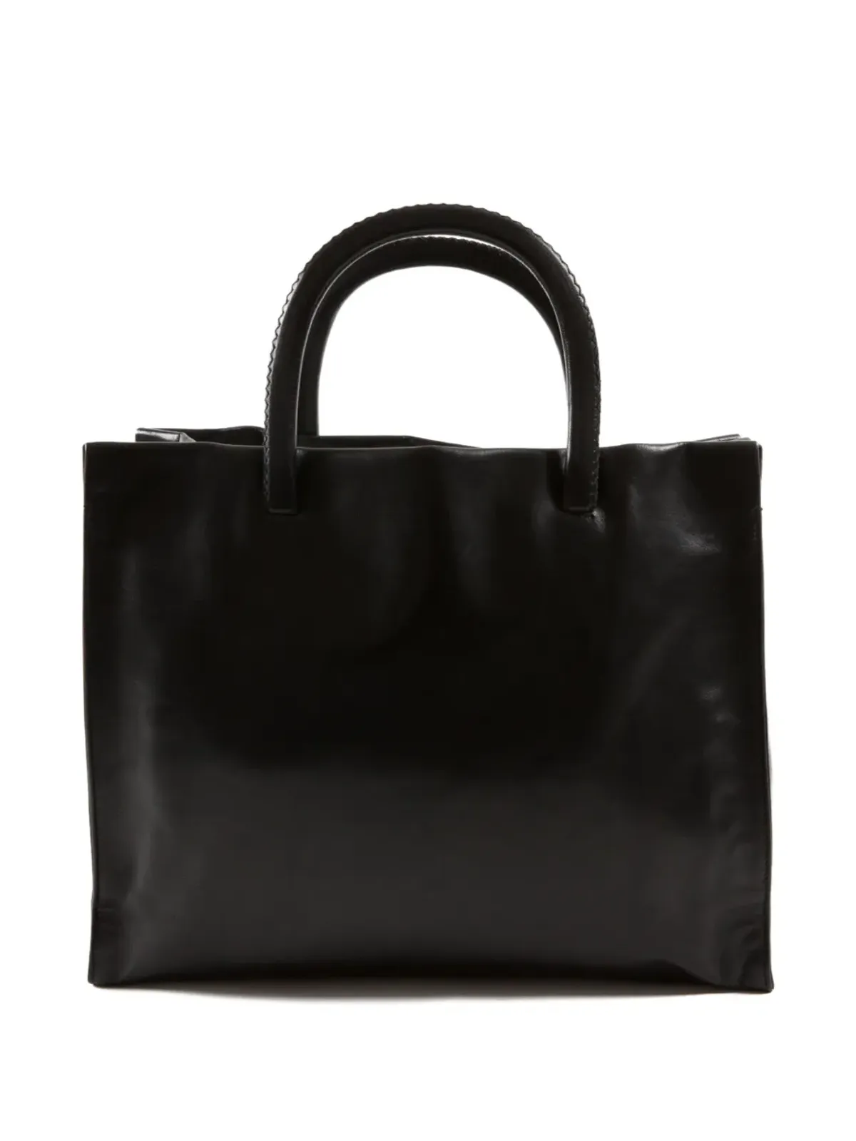 Prada ビンテージ 2005年頃 レザー ハンドバッグ ブラック - 画像2