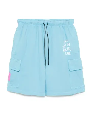 Anti Social Social Club Mind Games cargo shorts - Blue - サムネイル1