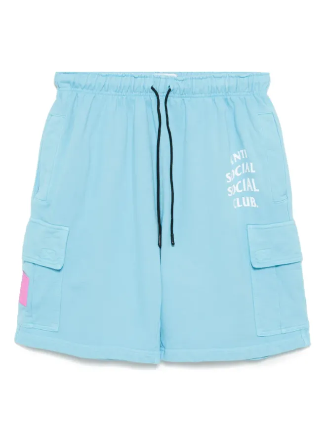 Anti Social Social Club Anti Social Social Club Mind Games cargo shorts - Blueの商品画像