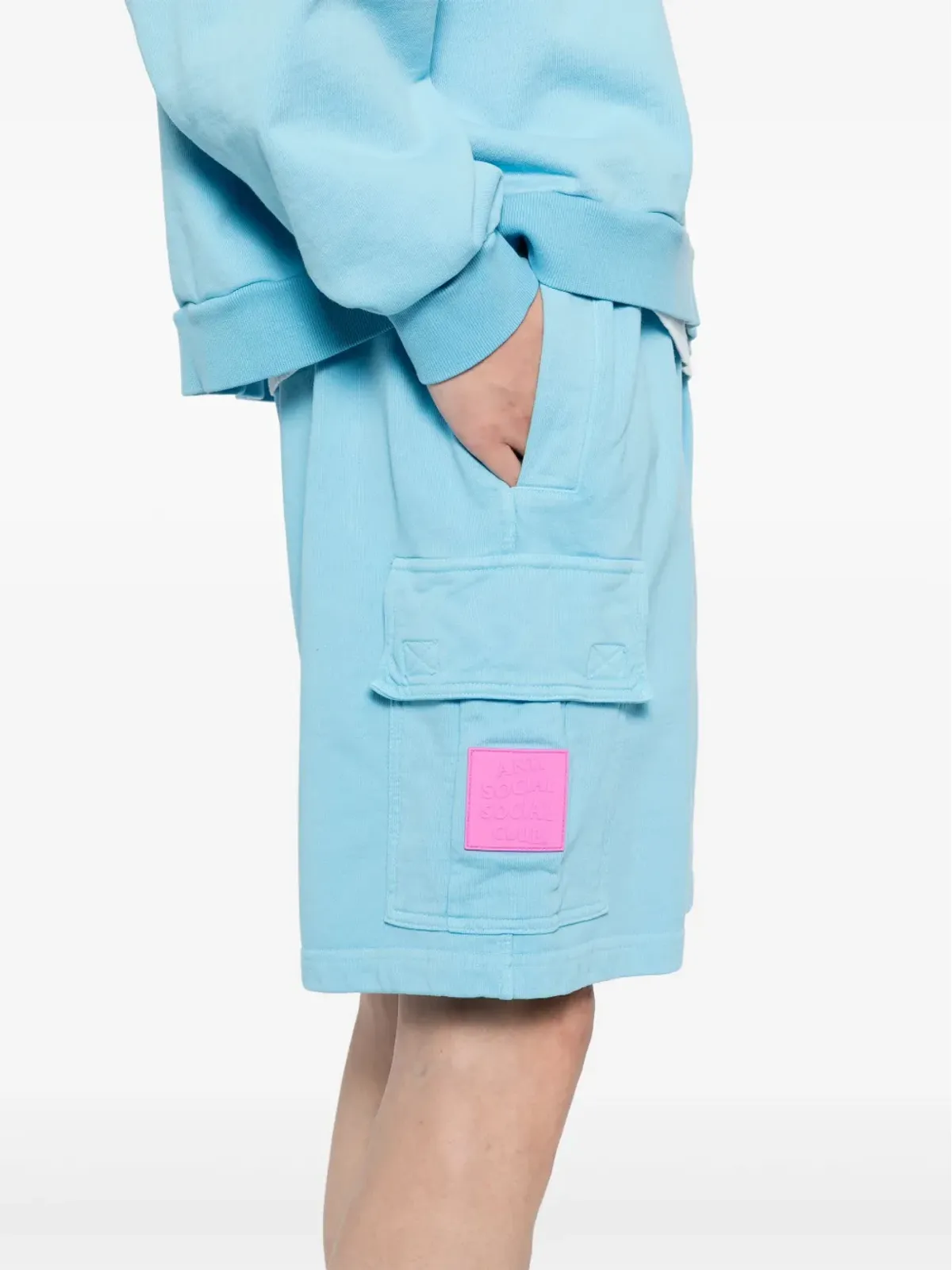 Anti Social Social Club Mind Games cargo shorts - Blue - 画像5