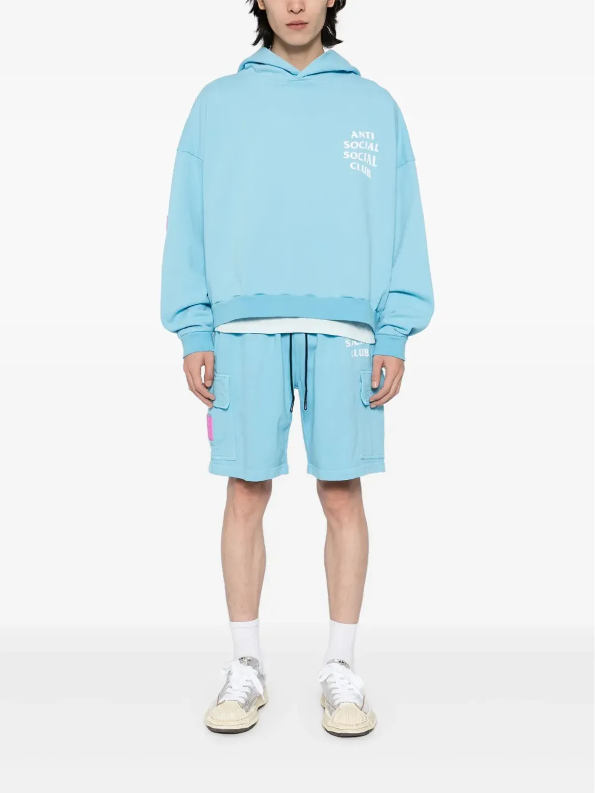 Anti Social Social Club Mind Games cargo shorts - Blue - 画像2
