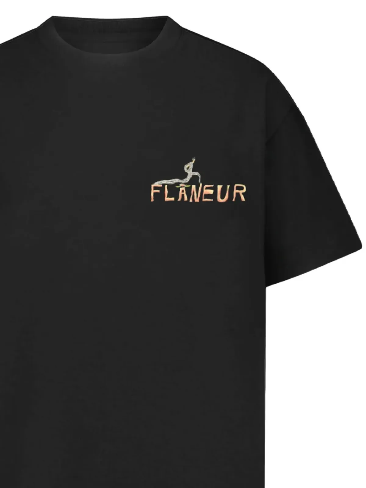FLÂNEUR パセージ・オブ・タイム プリント Tシャツ - 画像3