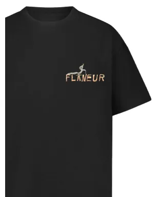FLÂNEUR パセージ・オブ・タイム プリント Tシャツ - サムネイル3