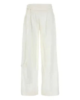 LOIS JEANS ホワイトのワイドレッグパンツ - サムネイル1