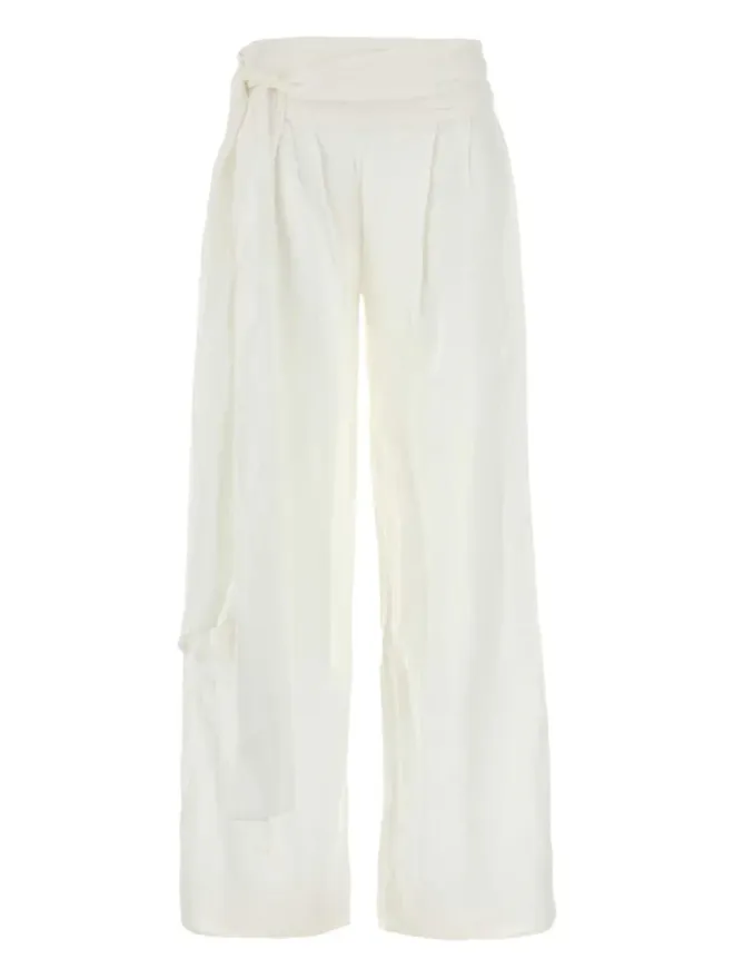 LOIS JEANS LOIS JEANS ホワイトのワイドレッグパンツの商品画像