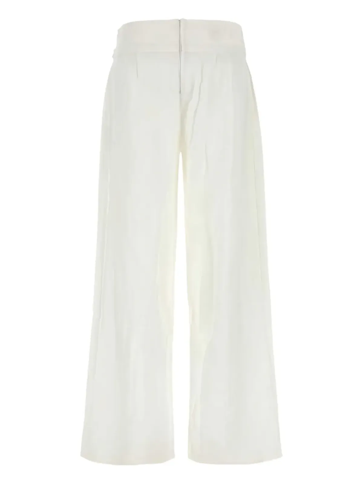 LOIS JEANS ホワイトのワイドレッグパンツ - 画像2