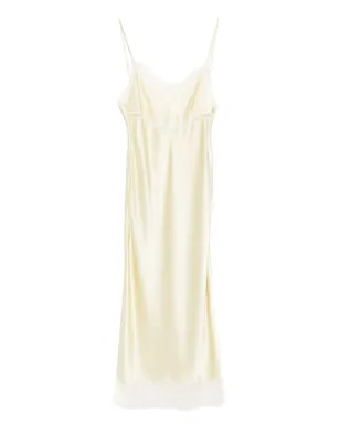 Kiki de Montparnasse Tiered Slip dress - Yellow - サムネイル1