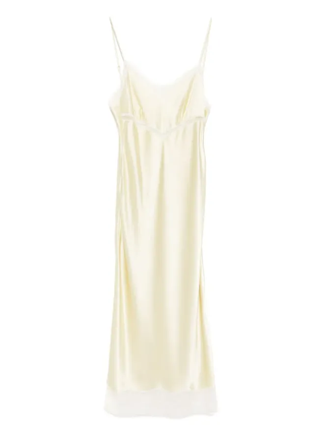 Kiki de Montparnasse Kiki de Montparnasse Tiered Slip dress - Yellowの商品画像