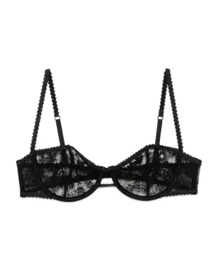 Kiki de Montparnasse Jardin D'oeillet balconette - Black - サムネイル1