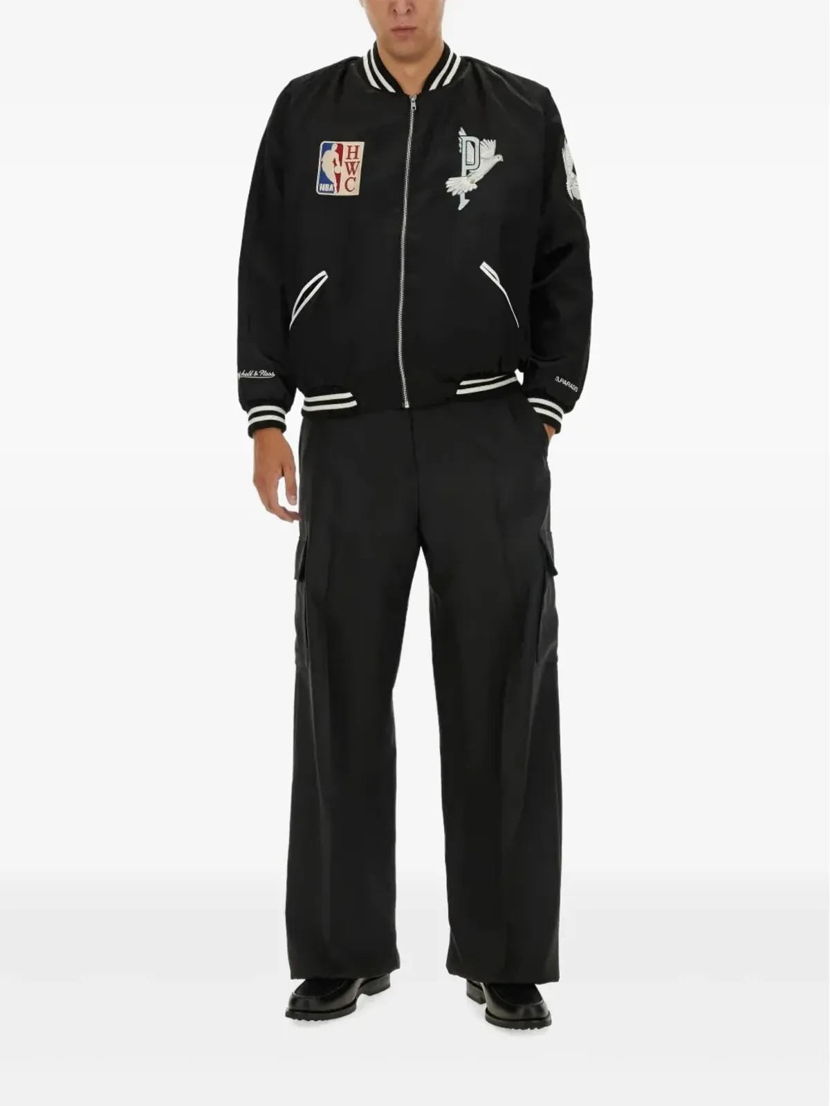 3PARADIS × Mitchell & Ness NBA Varsity ボンバージャケット - 画像2