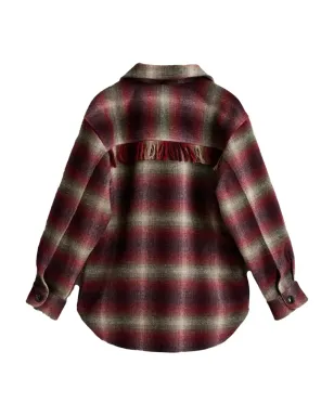 Bellerose アリエル フリンジ付き チェックシャツ - サムネイル2