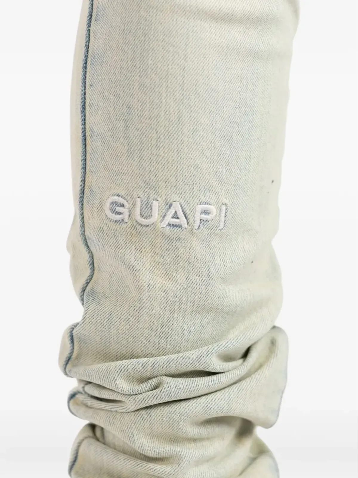 GUAPI 刺繍ロゴジーンズ - 画像5