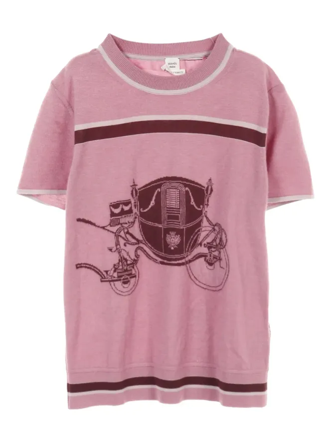 Hermès Pre-Owned Hermès ビンテージ 2010年代 Ex-Libris Tシャツ ピンクの商品画像