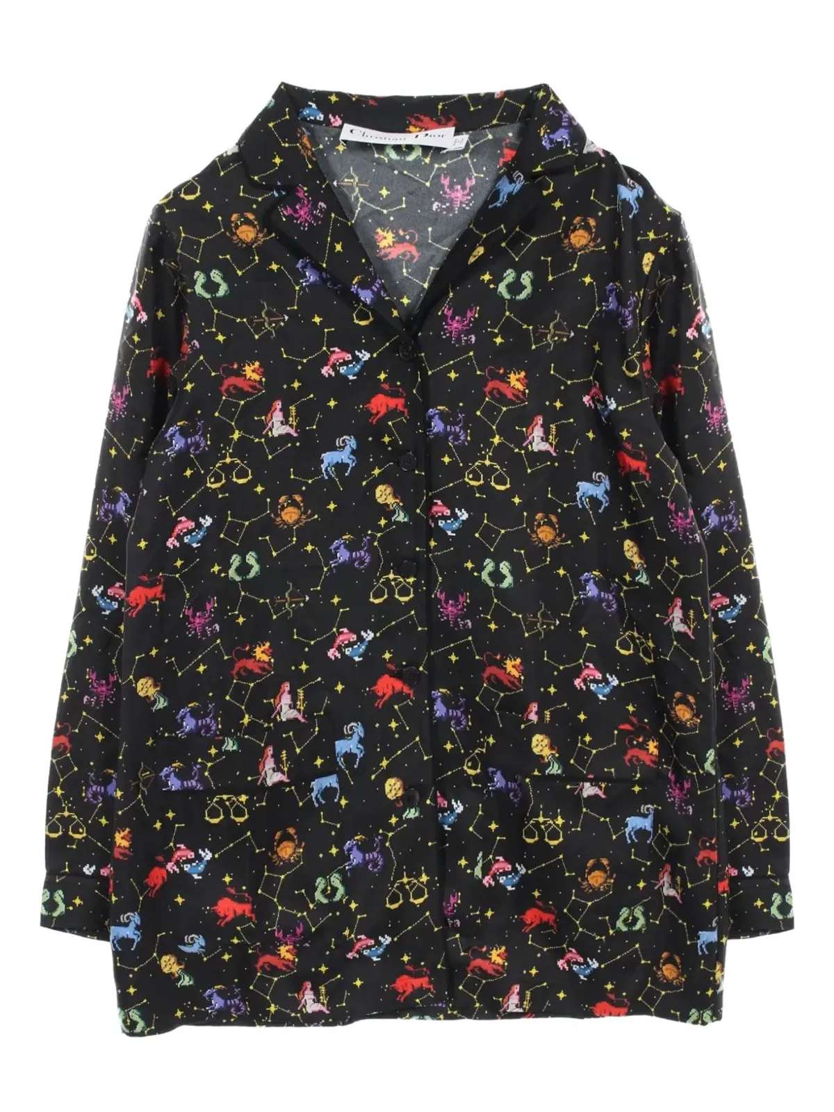 Christian Dior ビンテージ 10年代 ゾディアック ピクセル シャツ - ブラック - 画像1