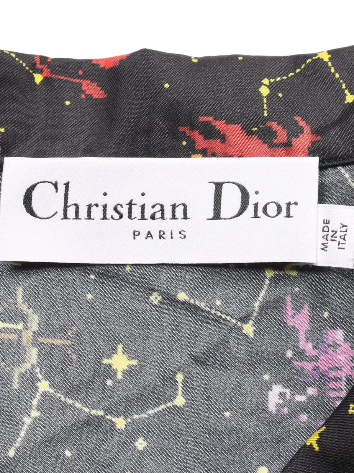 Christian Dior ビンテージ 10年代 ゾディアック ピクセル シャツ - ブラック - 画像3