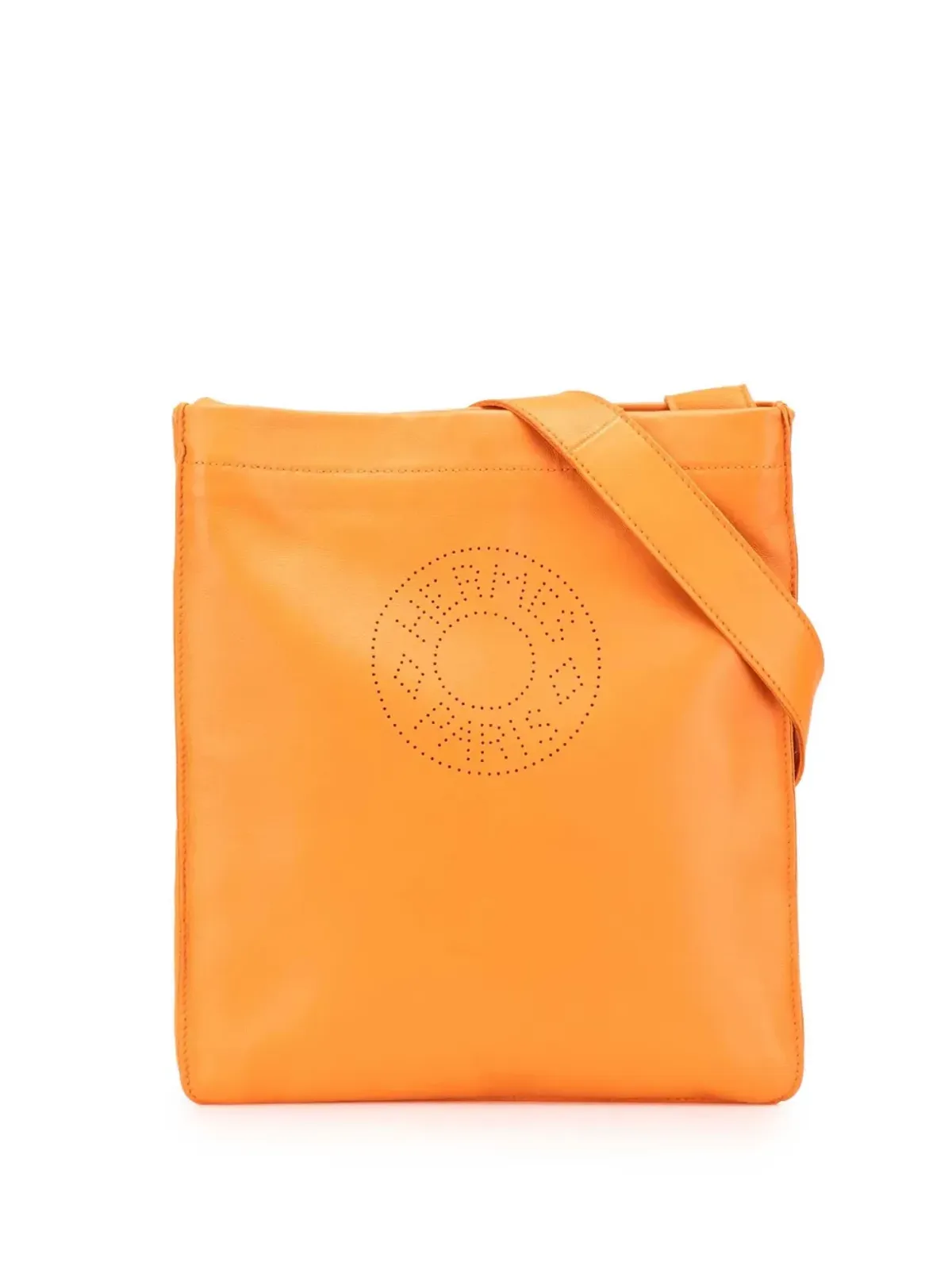 Hermès ビンテージ Milo Clou de Selle クロスボディバッグ - オレンジ - 画像1