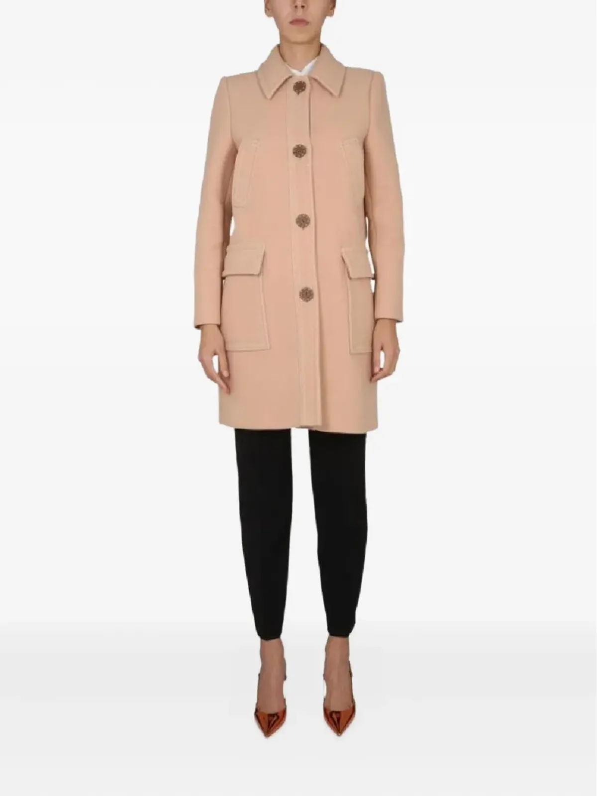 Boutique Moschino シングルブレストコート - Neutrals - 画像2