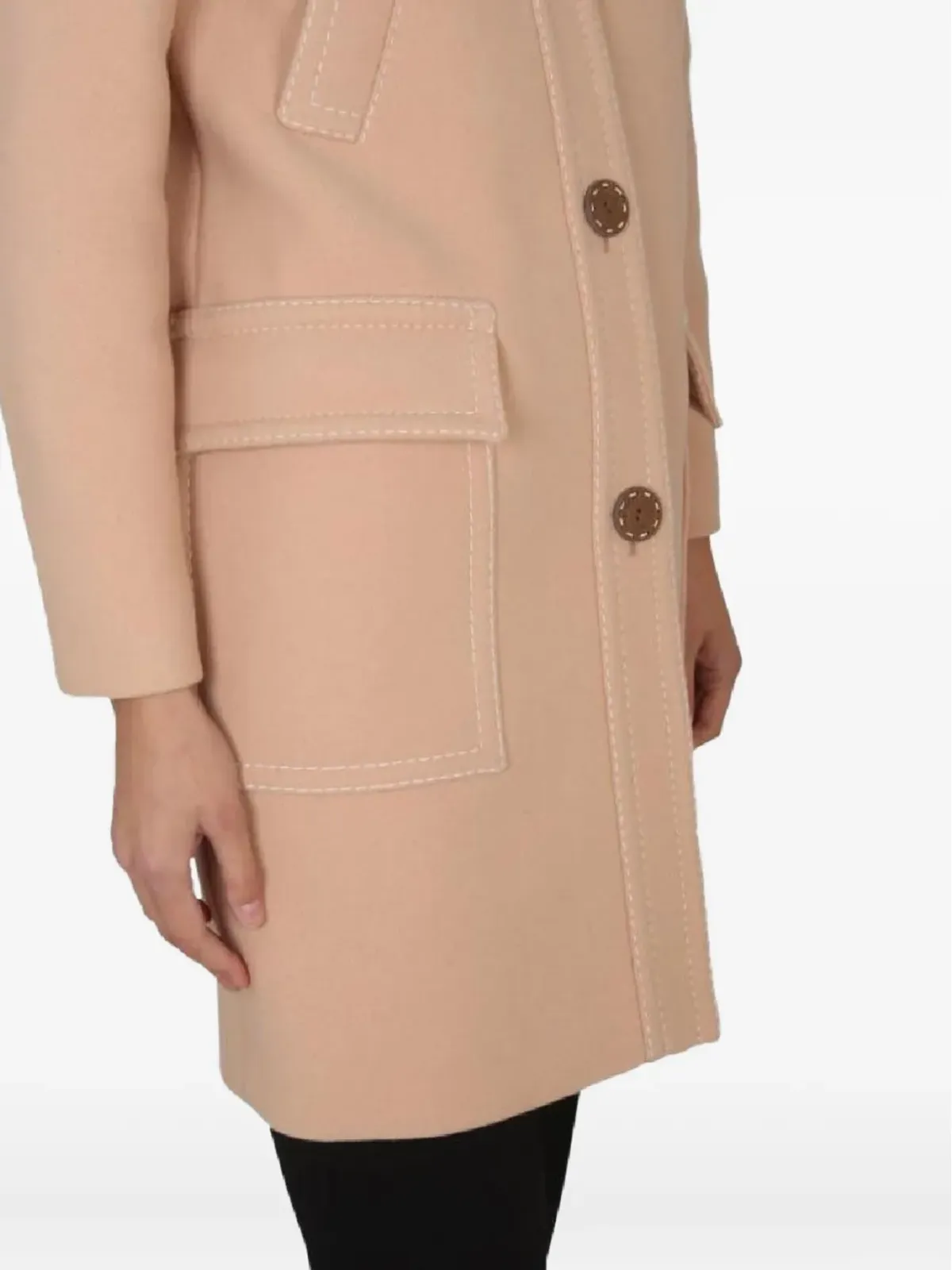 Boutique Moschino シングルブレストコート - Neutrals - 画像4