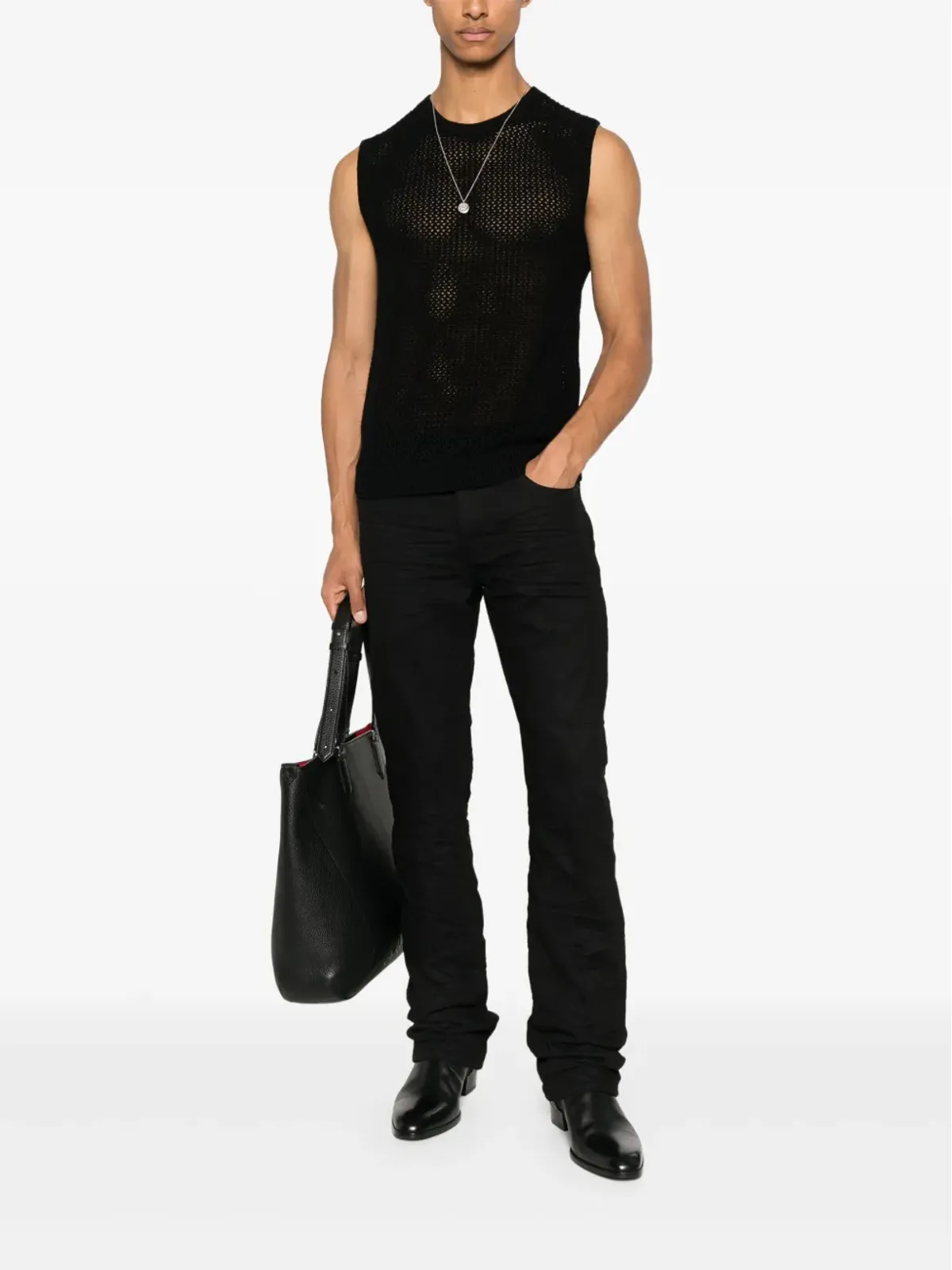 John Varvatos クルーネックトップ - 画像2