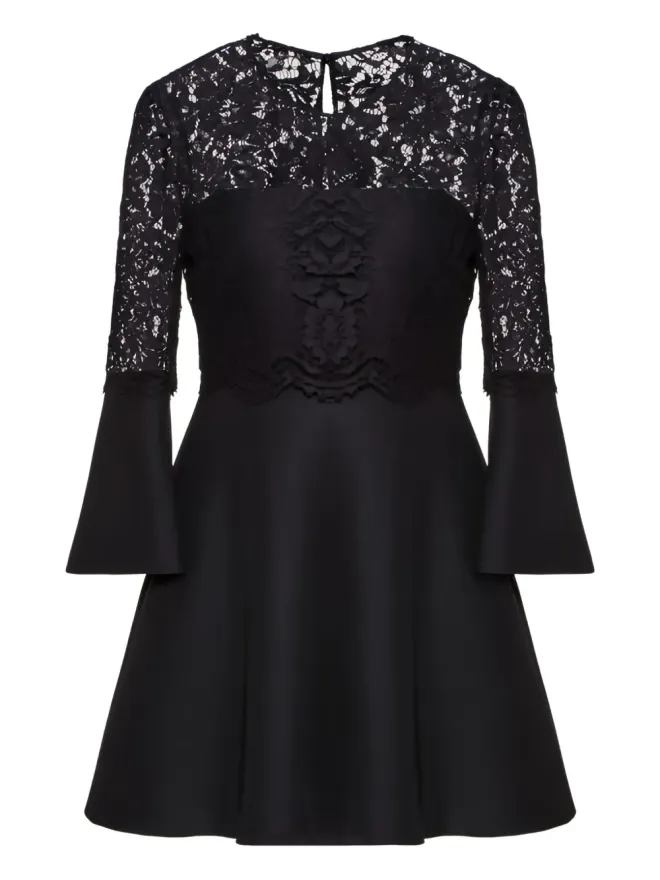 Valentino Garavani Valentino Garavani レースパネル入りフレアドレスの商品画像