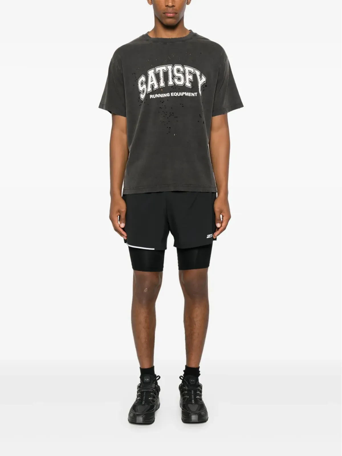 Satisfy ロゴプリントTシャツ - 画像2
