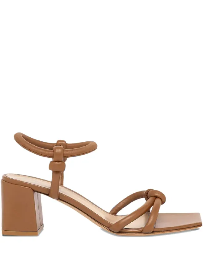 Gianvito Rossi Gianvito Rossi ジュノ レザーサンダル ブラウンの商品画像