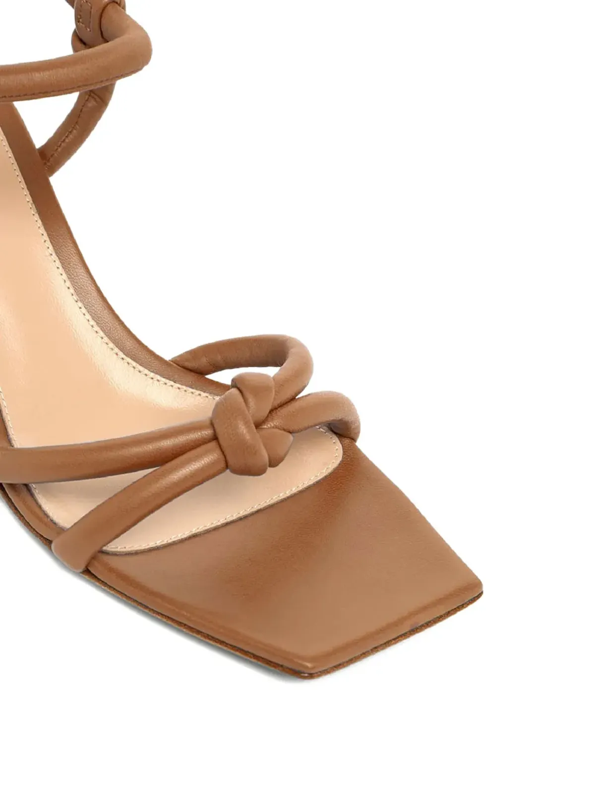 Gianvito Rossi ジュノ レザーサンダル ブラウン - 画像2