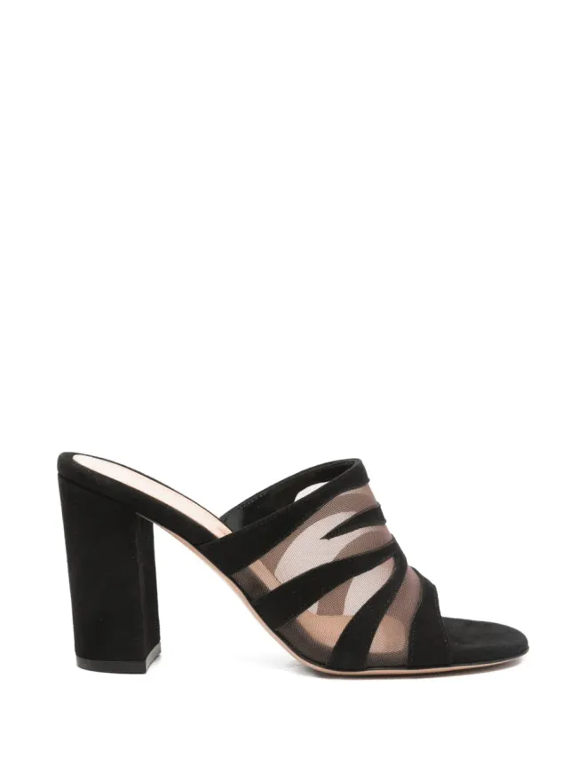Gianvito Rossi Gianvito Rossi スリップオンヒールサンダル - ホワイトの商品画像