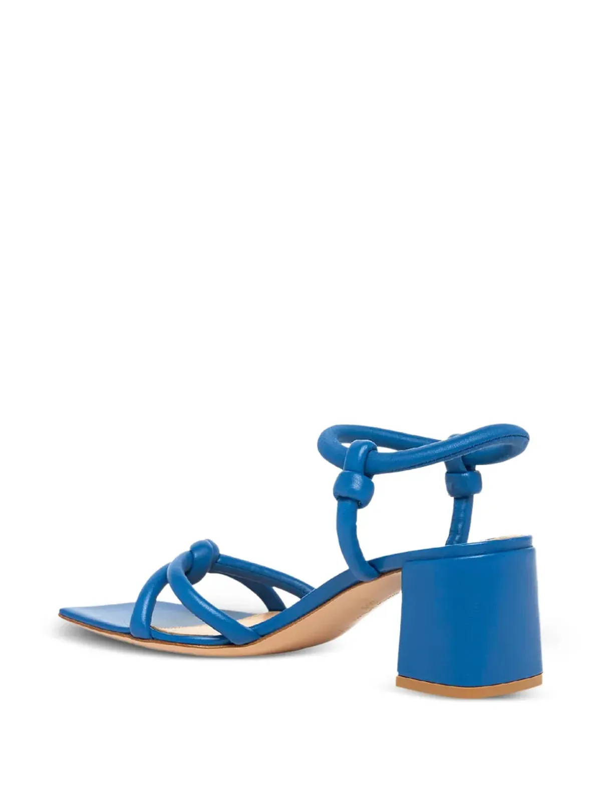Gianvito Rossi 55mm ノットストラップサンダル ブルー - 画像2