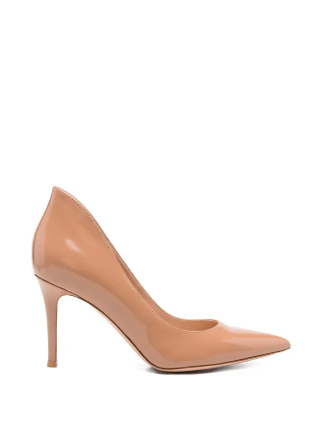 Gianvito Rossi Gianvito Rossi ポインテッドトゥパンプス ブラウンの商品画像