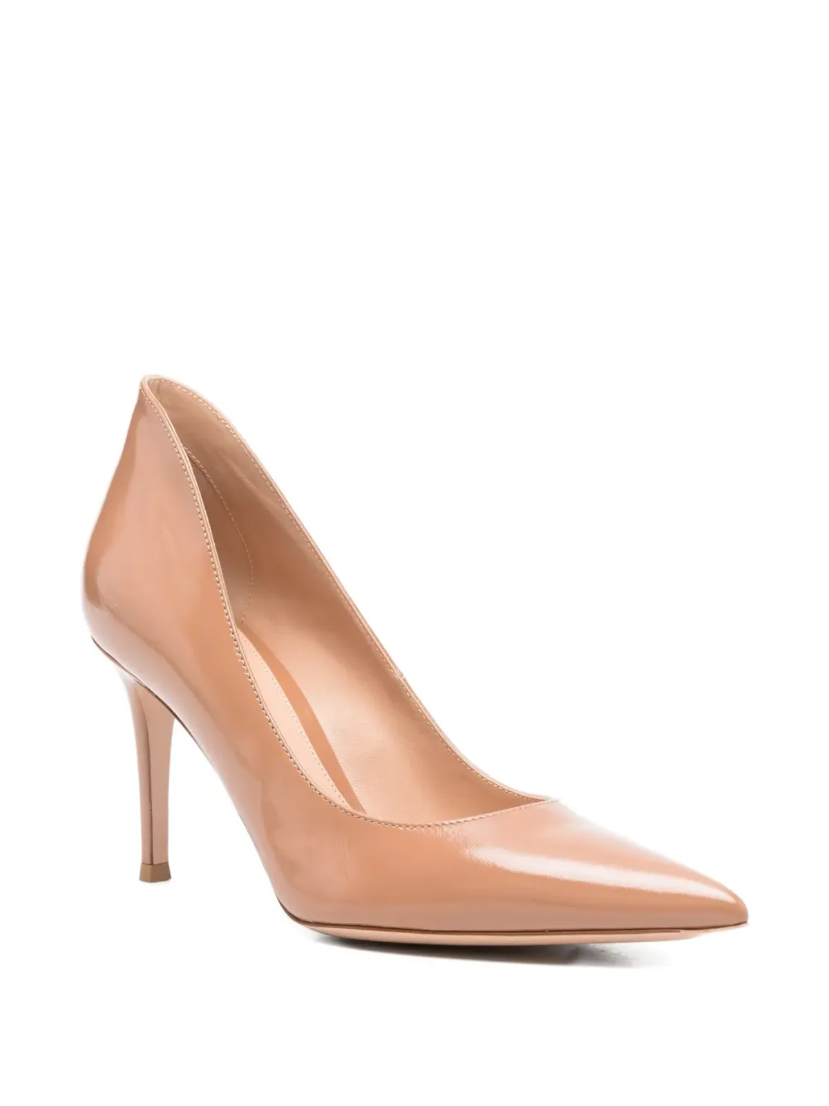 Gianvito Rossi ポインテッドトゥパンプス ブラウン - 画像2