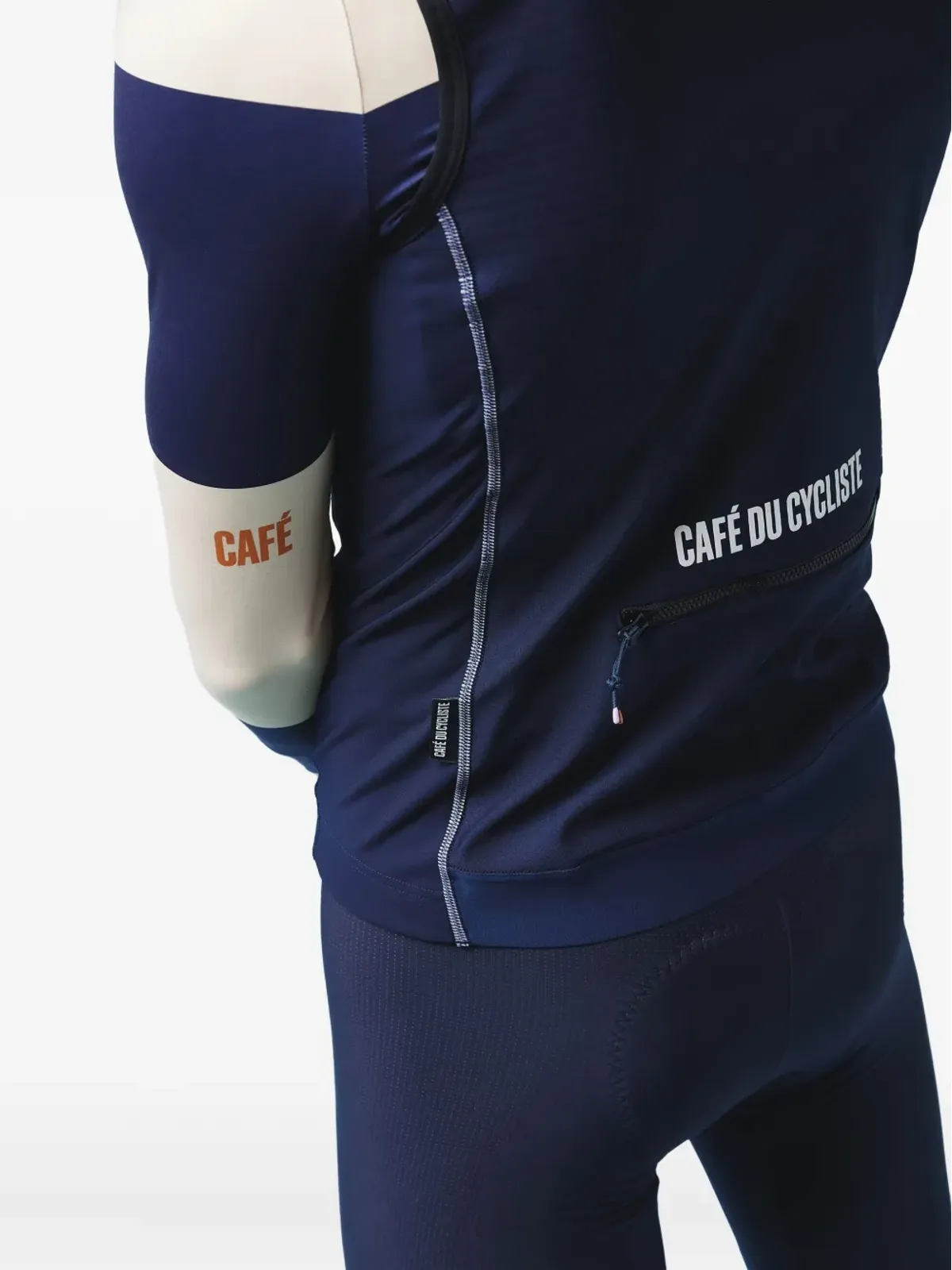 Café du cycliste Sibille zip-front gilet - Blue - 画像5