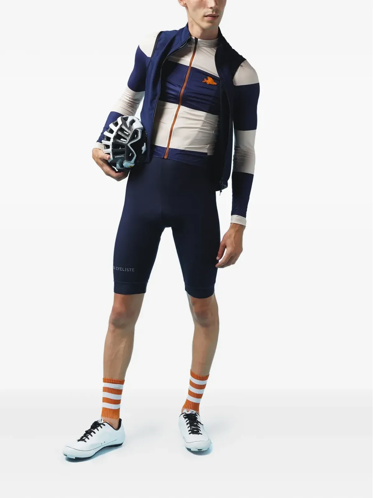 Café du cycliste Sibille zip-front gilet - Blue - 画像2