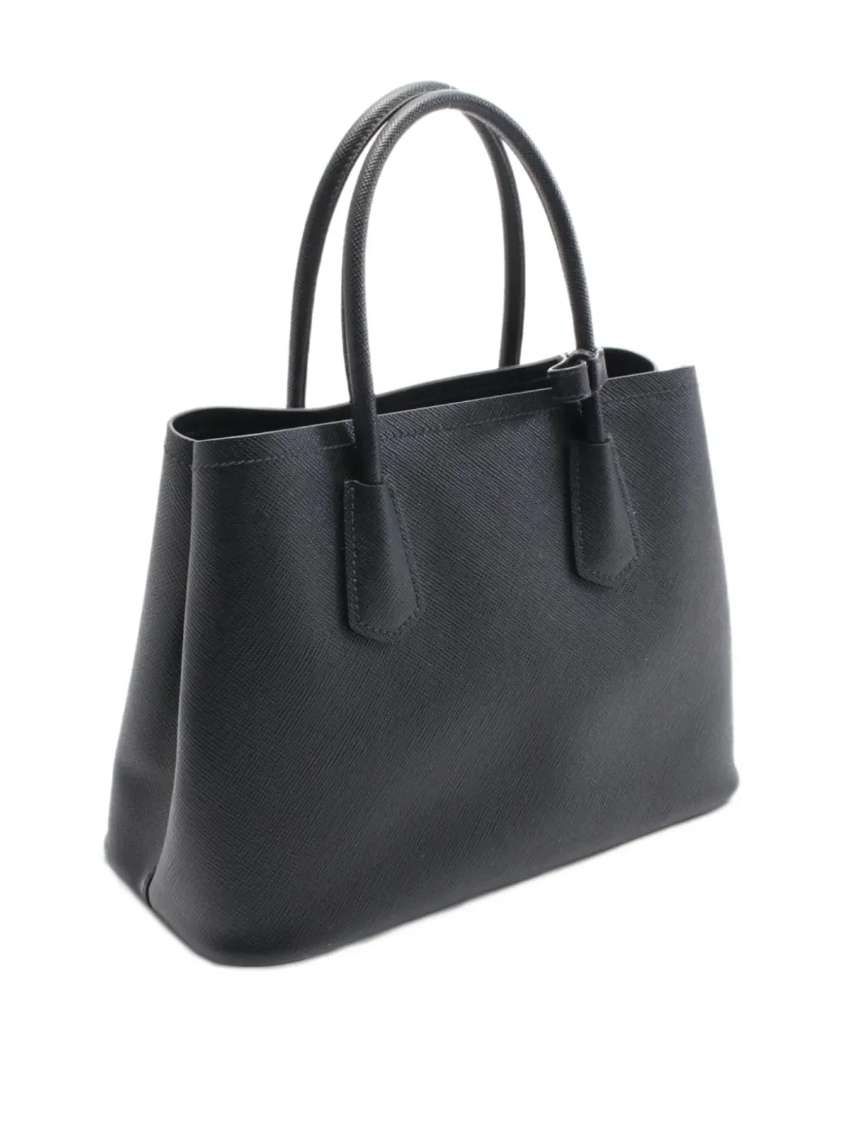 Prada ビンテージ 2020年代 サフィアーノレザー トートバッグ - ブラック - 画像2