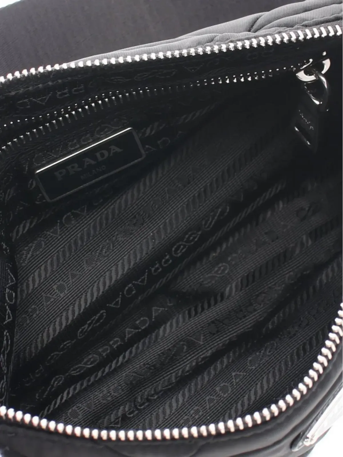 Prada ビンテージ 2020年代 キルティング ショルダーバッグ - ブラック - 画像3