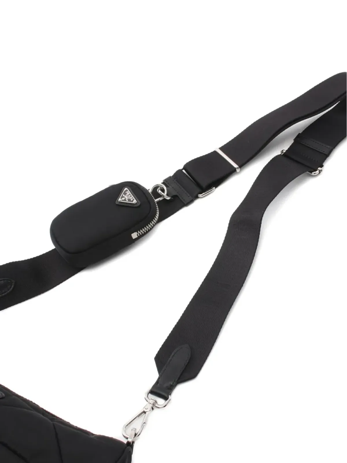 Prada ビンテージ 2020年代 キルティング ショルダーバッグ - ブラック - 画像4