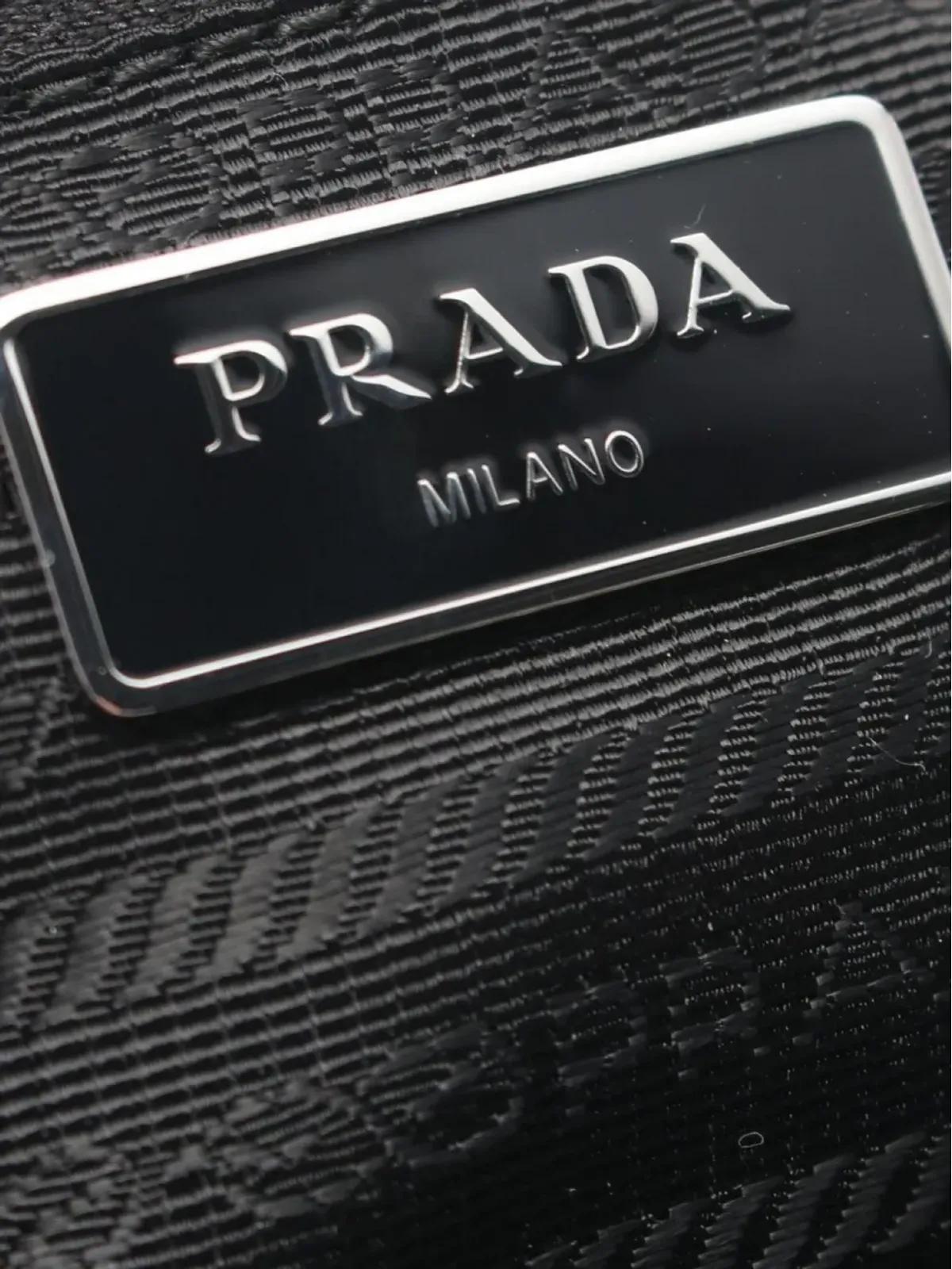 Prada ビンテージ 2020年代 Tessuto キルティング ショルダーバッグ - ブラック - 画像5