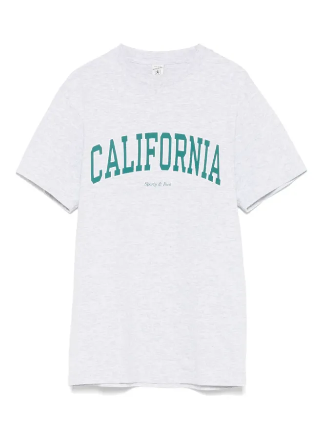 Sporty & Rich Sporty & Rich ストレッチコットンTシャツ - グレーの商品画像