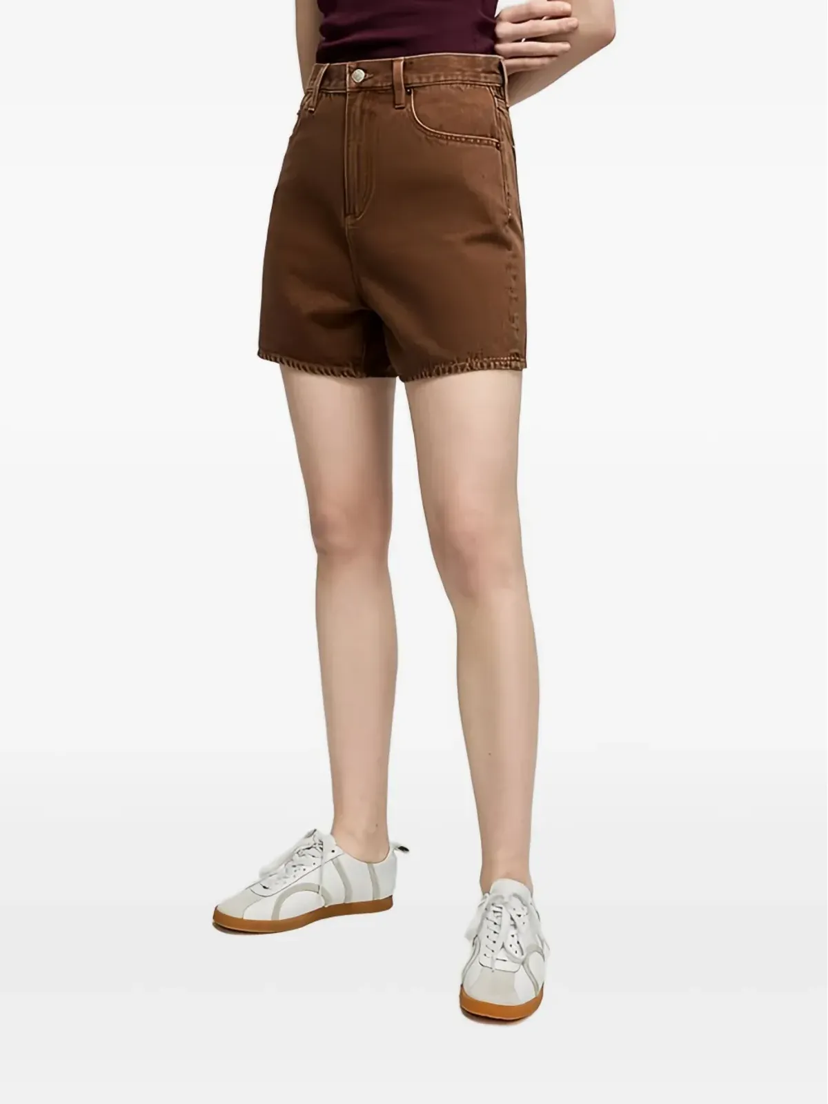 Hey Joanie Easy Buckle shorts - Brown - 画像2