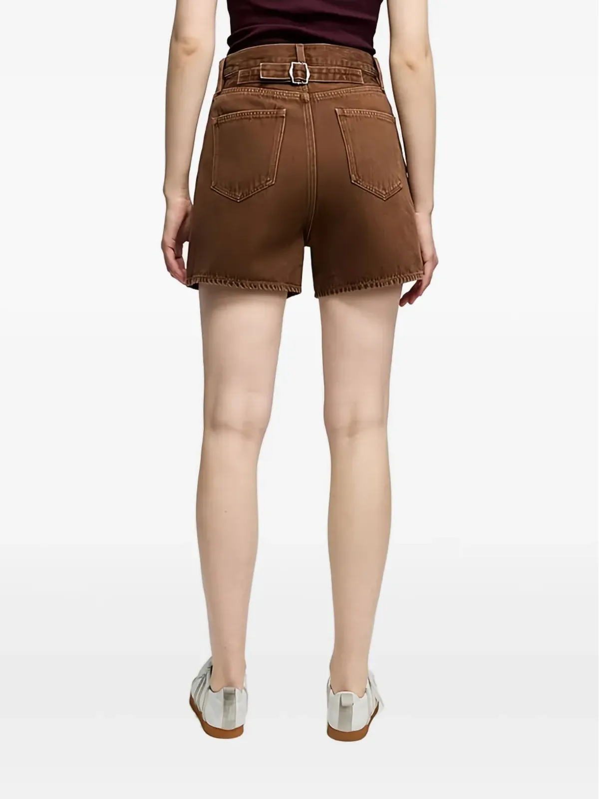Hey Joanie Easy Buckle shorts - Brown - 画像3