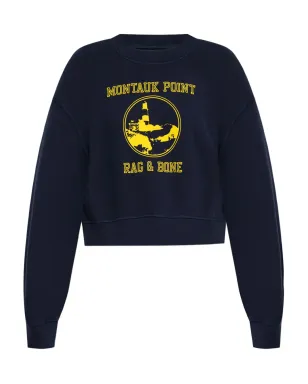 rag & bone Montauk Point グラフィックプリント cropped スウェットシャツ - サムネイル1