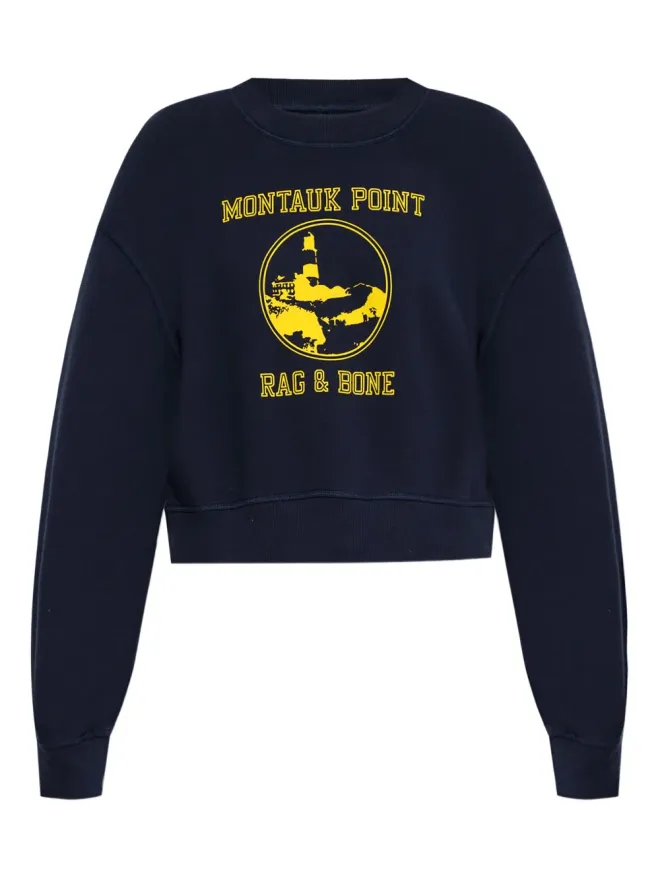 Rag & Bone rag & bone Montauk Point グラフィックプリント cropped スウェットシャツの商品画像