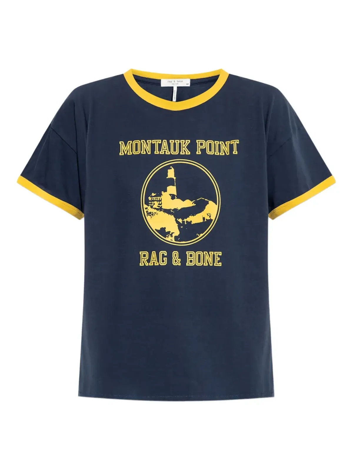 rag & bone Montauk Point グラフィックプリントTシャツ ブルー - 画像1